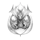 hobbit smaug tattoo design idea