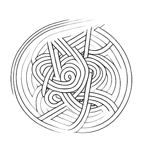 A minimalist tattoo design of a caduceus symbol intertwined with a bike gear, symbolizing your dual passions for medicine and biking. tattoo design idea