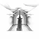 stairway to heaven tattoo design idea