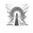 stairway to heaven tattoo design idea