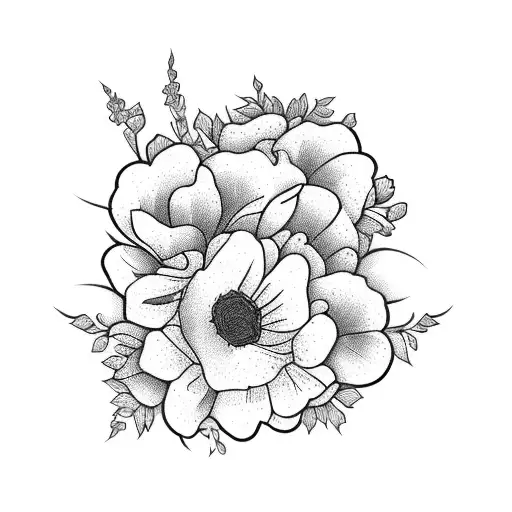 A bookshelf filled with blooming flowers tattoo design idea