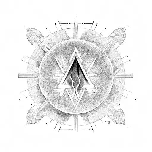 alchemy four elements tattoo design idea