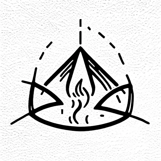 alchemy four elements tattoo design idea