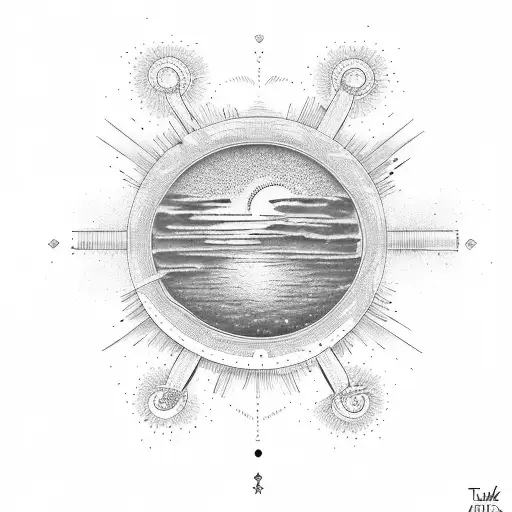 truman show flammarion  tattoo design idea