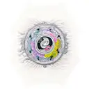 yin yang, buddism, philosophy  tattoo design idea