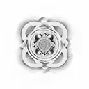 yin yang, buddism, philosophy  tattoo design idea