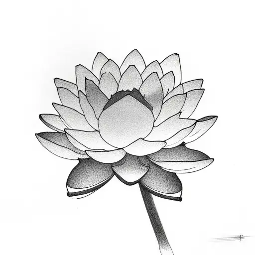 NANA Ren Lotus Flower Tattoo