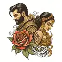 sukh love preet tattoo design idea