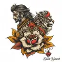 sukh love preet tattoo design idea
