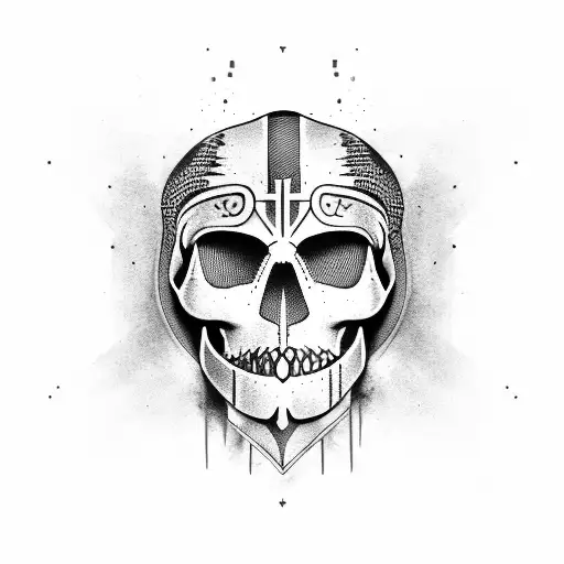 spartan skull america tattoo design idea