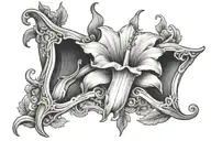 angel trumpet flower chest tattoo design tattoo design idea
