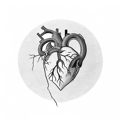 heart cracks kintsugi tattoo design idea