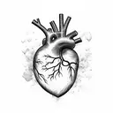 heart cracks kintsugi tattoo design idea