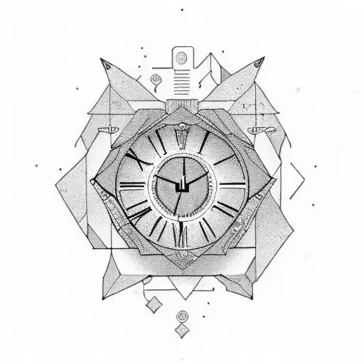 progress bar that is one-third full with the words "Time is finite" above it tattoo design idea