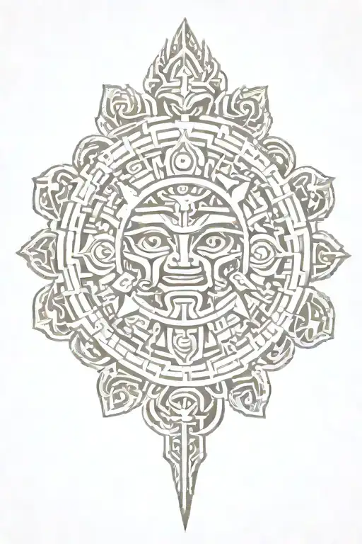 Mayan tattoo design idea