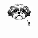 shih tzu tattoo design idea