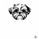 shih tzu tattoo design idea