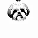 shih tzu tattoo design idea