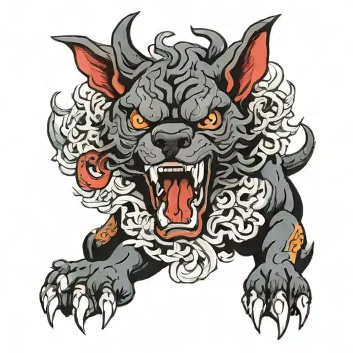 cerberus tattoo design idea