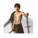 a boy with a sword tattoo design idea