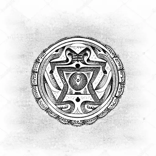 hindu om tattoo design idea