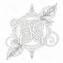 swapnil name swa in marathi and pnil in english combined with infinity tattoo design idea