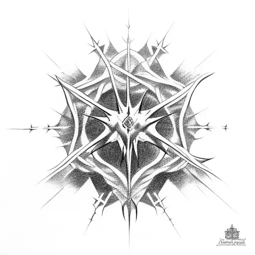 Proverbs 20:30 crown of thorns tattoo design idea