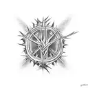 Proverbs 20:30 crown of thorns tattoo design idea