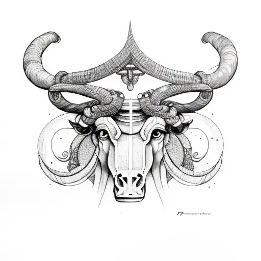 TAURUS AND GEMINI tattoo design idea