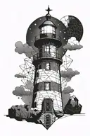 light house tattoo design idea