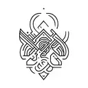 Anglo Saxon sleeve tattoo design idea