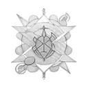 Trident tattoo design idea