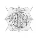 Trident tattoo design idea