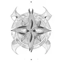 Trident tattoo design idea