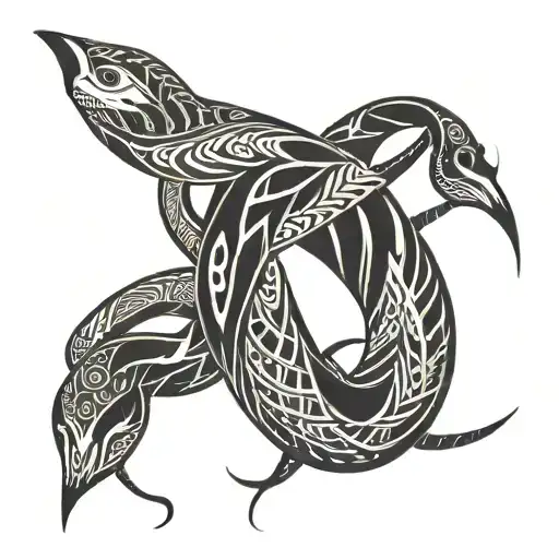 viking snake tattoo design idea