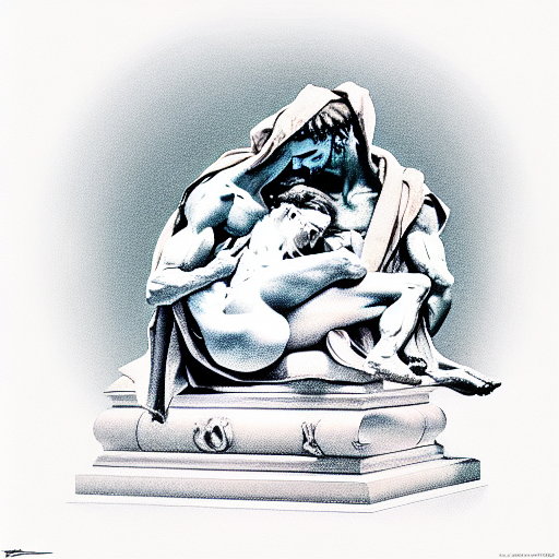 michelangelo's pieta tattoo design idea