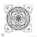 tibetan eternity knot tattoo design idea