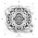 tibetan eternity knot tattoo design idea