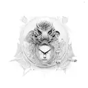 scale weight mashine tattoo design idea