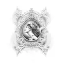 Cinderellas carriage  tattoo design idea