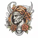stoic virtues tattoo design idea