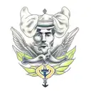 Florence monuments tattoo design idea