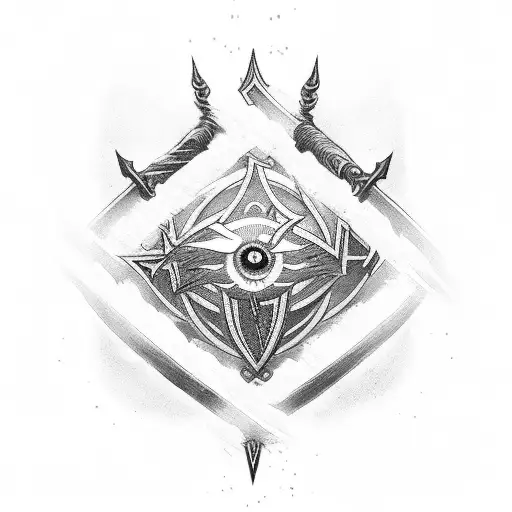 The Stormlight Archive Double Eye and Swords Symbol tattoo design idea