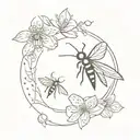 firefly tattoo design idea