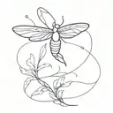 firefly tattoo design idea