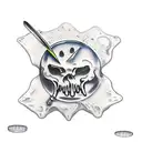 melting ice cube with a double edge sword going through it tattoo design idea