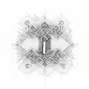 letter C & O with number 7, it needs to be a unique design and look like whole.  tattoo design idea