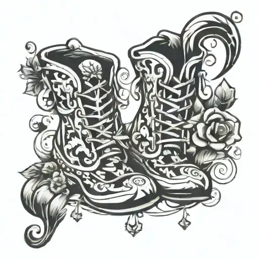 jester shoes tattoo design idea