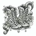 jester shoes tattoo design idea