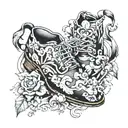jester shoes tattoo design idea